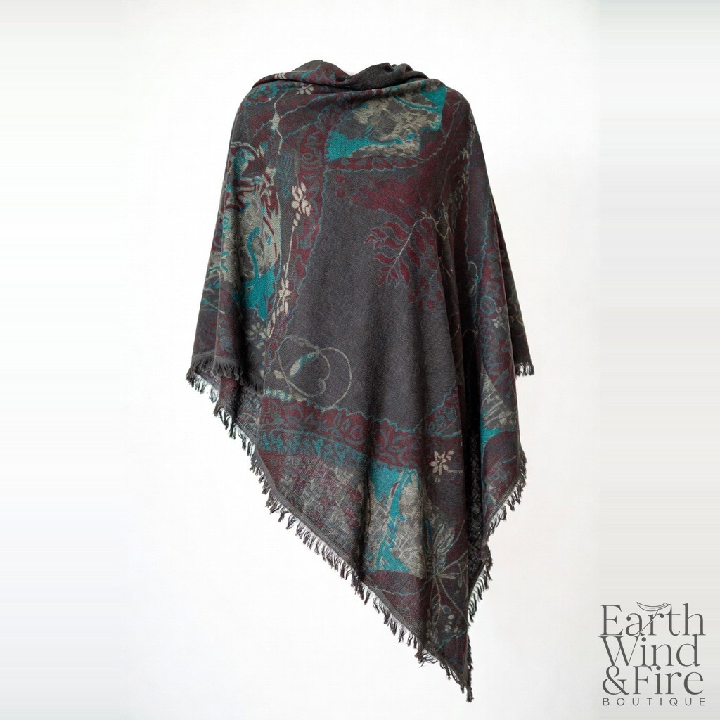 Fringed Cotton-Blend Wrap