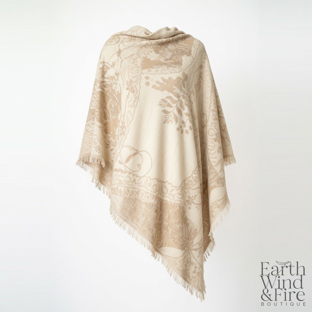 Fringed Cotton-Blend Wrap