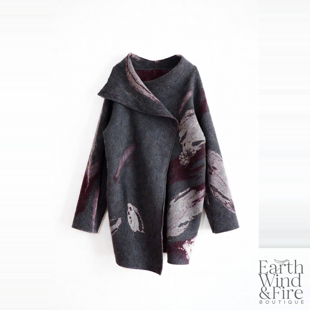 Hand-Felted Wool Statement Coat