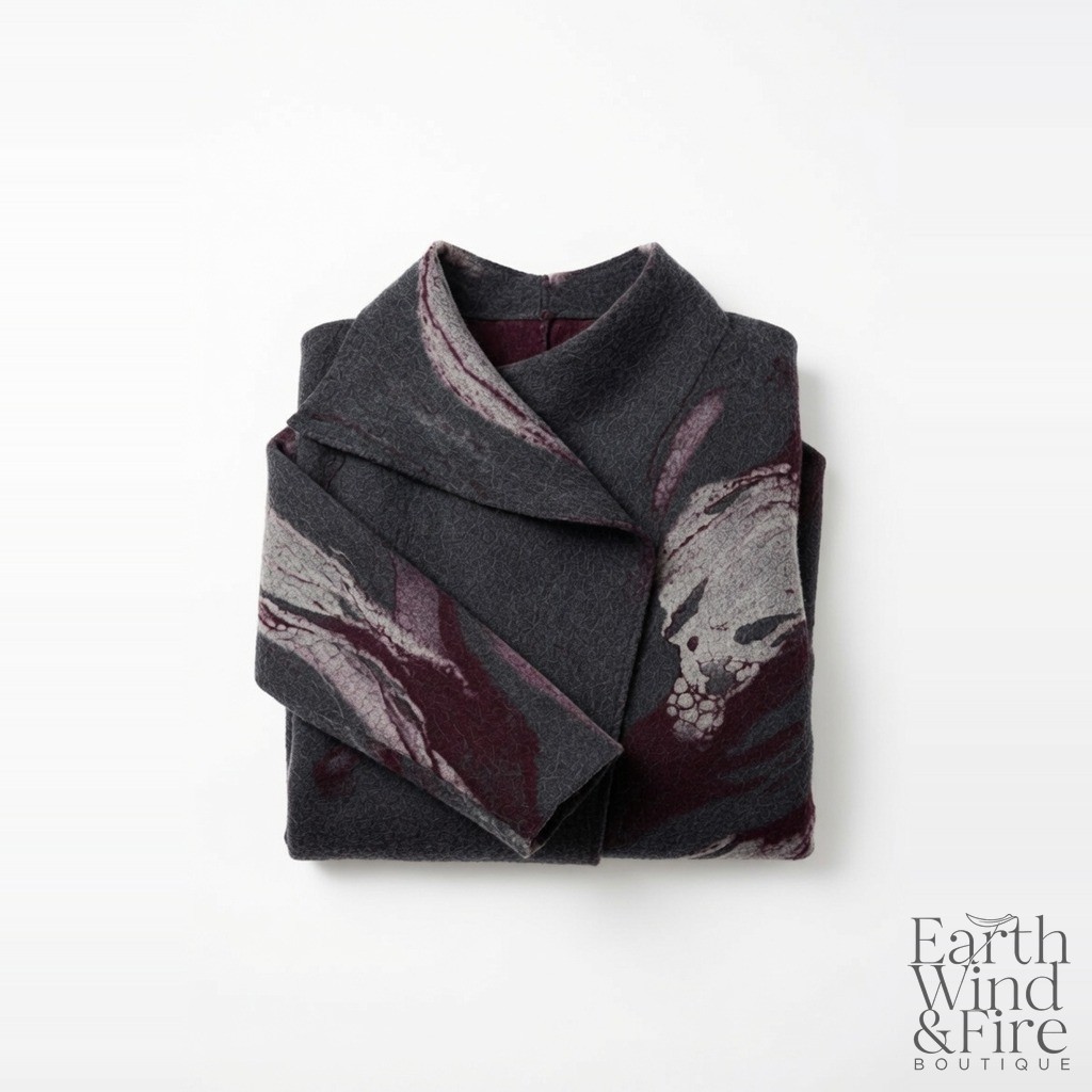 Hand-Felted Wool Statement Coat 2