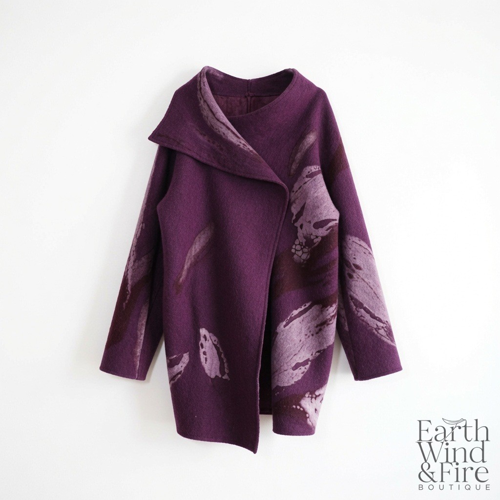 Hand-Felted Wool Statement Coat