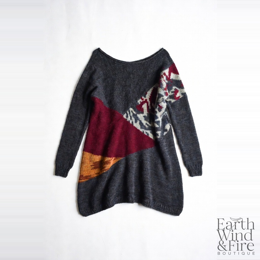 Hand-Knit Alpaca Tunic