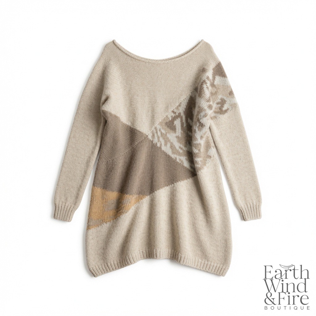 Hand-Knit Alpaca Tunic