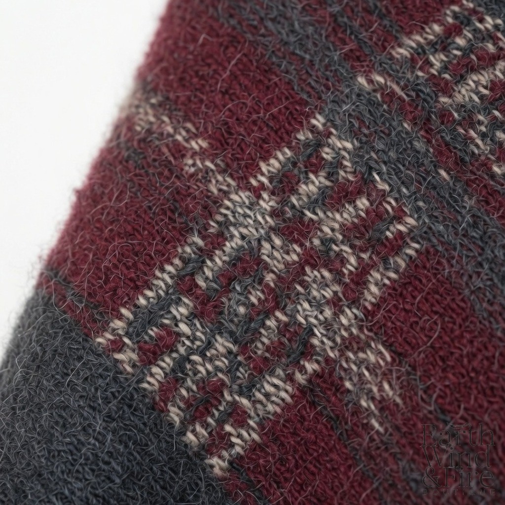 Hand-Loomed Alpaca Poncho 3
