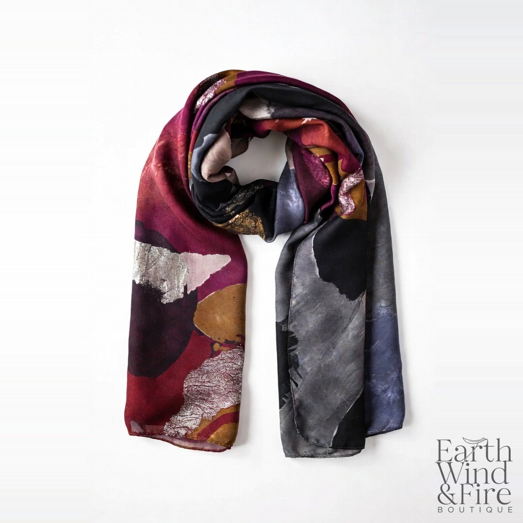 Hand-Painted Silk Scarf