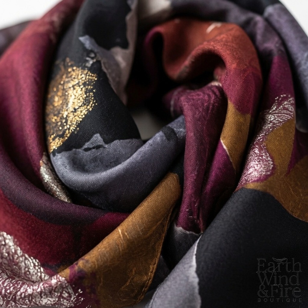 Hand-Painted Silk Scarf 3
