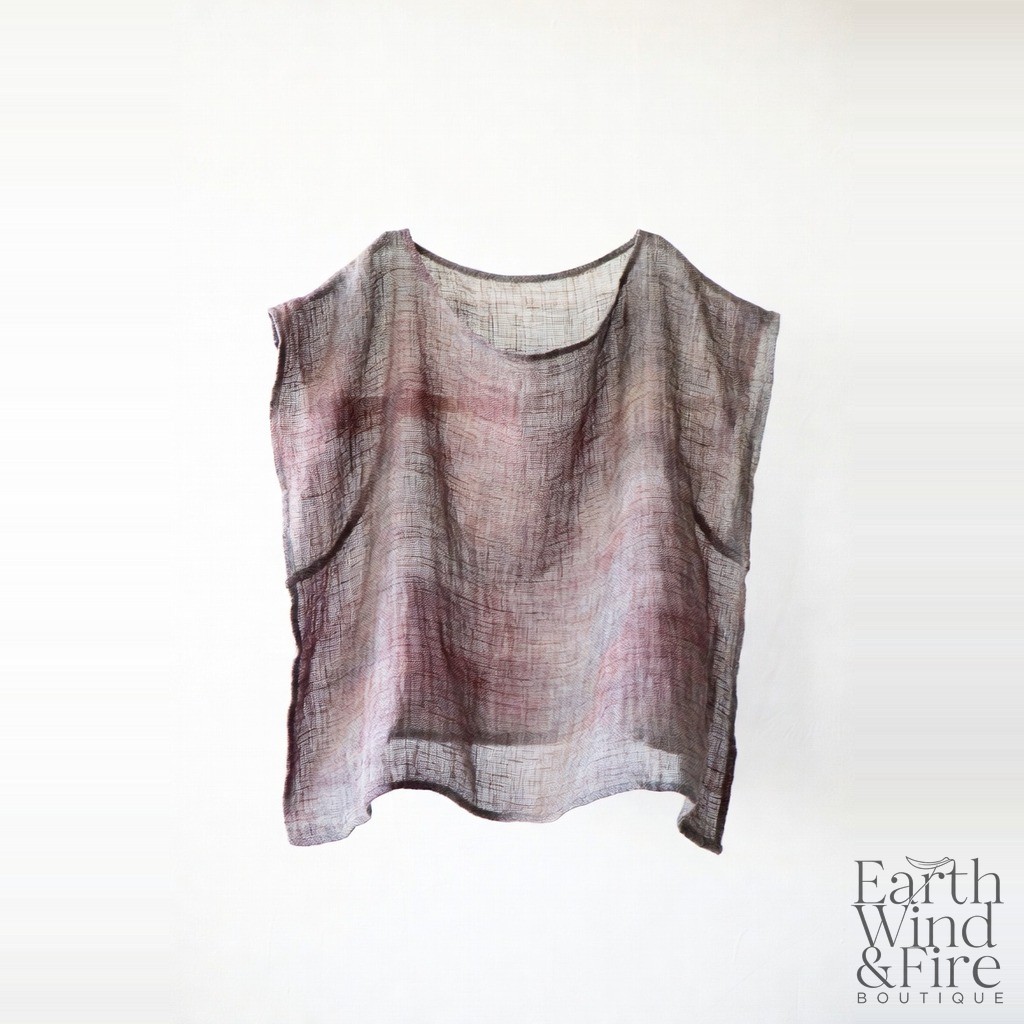 Open-Weave Linen Top