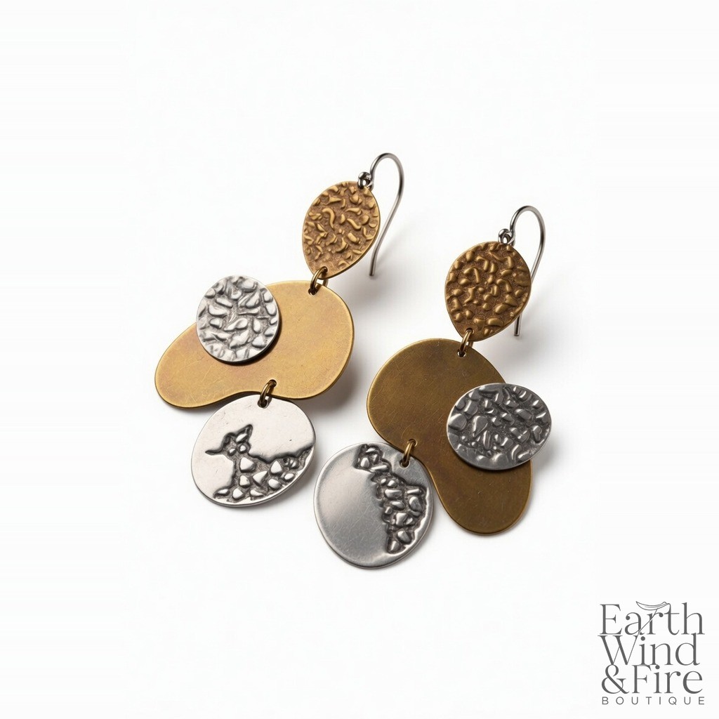 Sculptural Mixed-Metal Earrings 2
