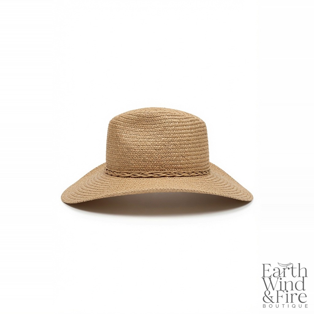 Woven Wide-Brim Market Hat 2