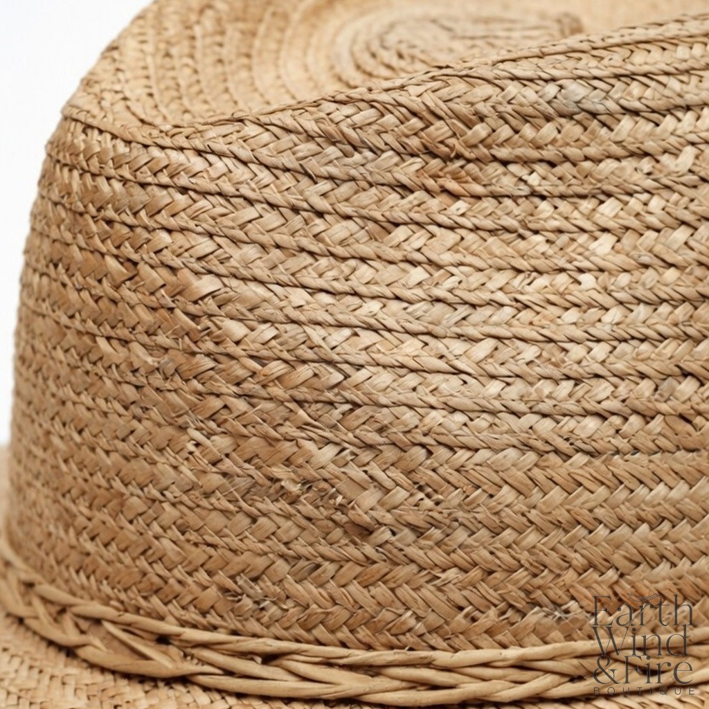 Woven Wide-Brim Market Hat 3